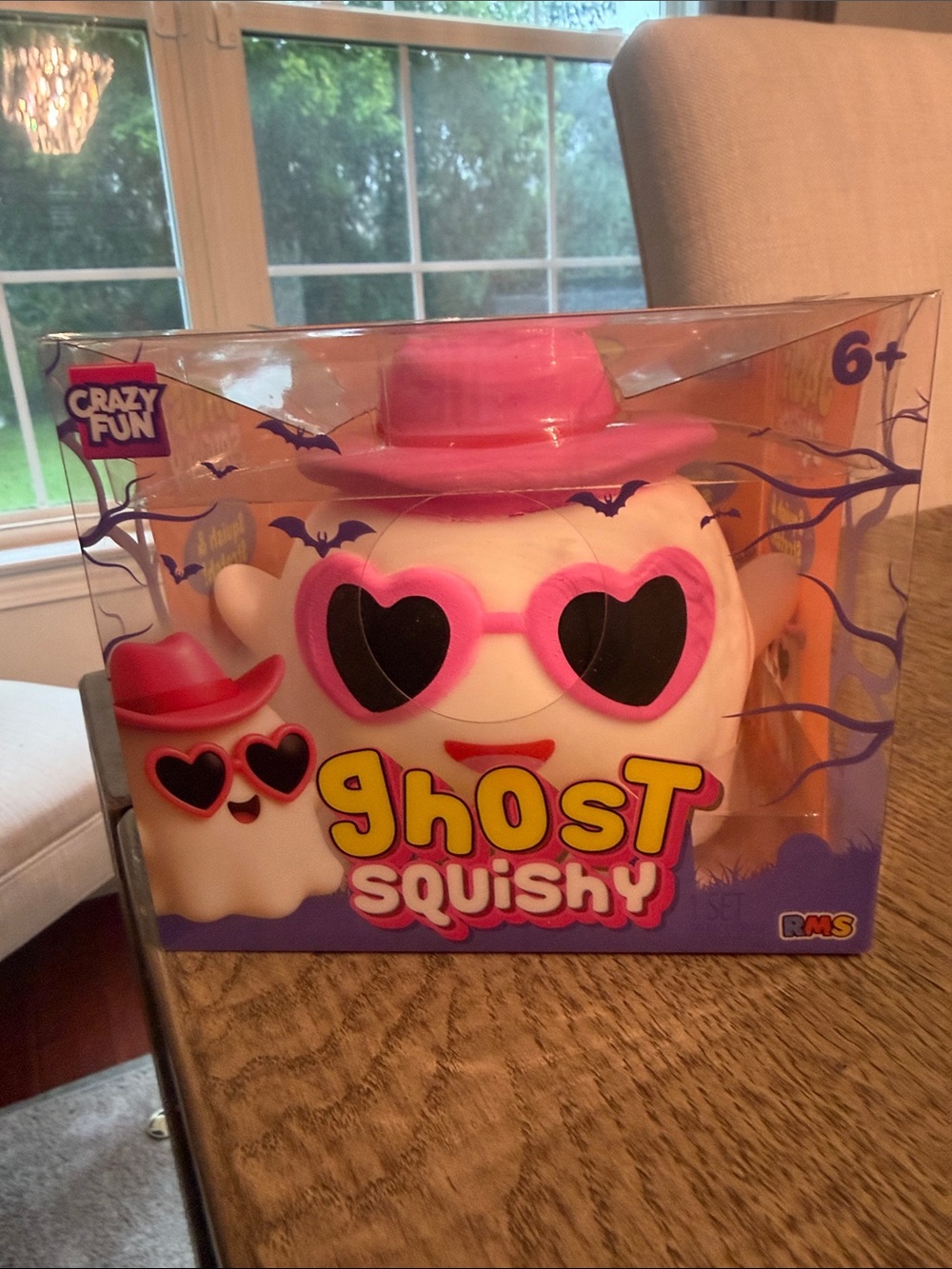 RMS Crazy Fun Target Pink Sunglasses Ghost Squishy Viral Squeezy Halloween